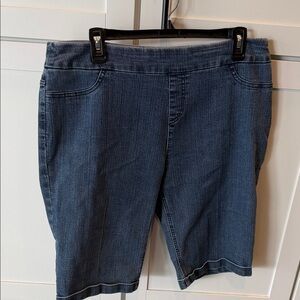 Soft Surroundings Dark Blue Jean Shorts